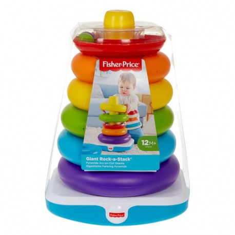 Jouet d'éveil Fisher Price Pyramide Arc-en-Ciel Géante