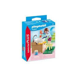 Playmobil La maison moderne 70301 Enfant avec lavabo