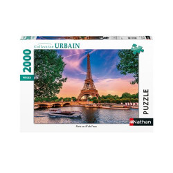 Puzzle 2000 pièces Nathan Paris au fil de l'eau