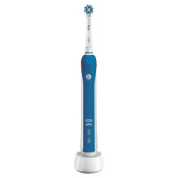 Brosse à dents électrique Oral B Pro 2 2000N Crossaction Bleu et Blanc