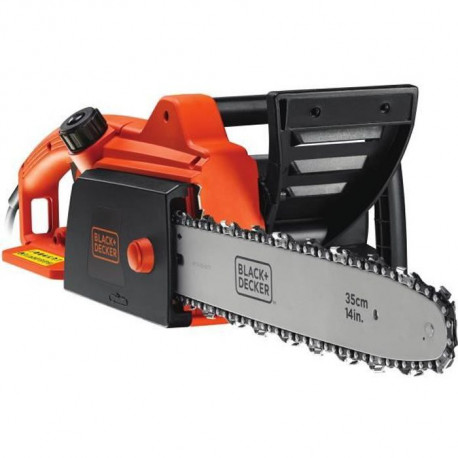 BLACK+DECKER - Tronçonneuse électrique 35cm 1800W - CS1835-QS - Pignons métalliques pour une durée de vie supérieure