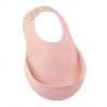 Béaba Repas Bavoir Silicone Vieux Rose