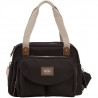 BEABA, Sac a langer Genéve II, Modulable, Grande contenance, Rangements multiples, Pochette avant amovible, Noir
