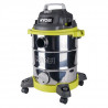 Aspirateur eau et poussiere RYOBI - RVC-1530IPT-G - Cuve inox - 30L (avec prise d'asservissement)