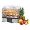 STEBA 055500 ED5 Séchoir a fruits électronique - 350 W - Surface de séchage 5 x 32 x 25 cm - Inox et Noir