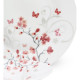 Service de Table 18 pieces en porcelaine Papillons rouge