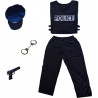 Déguisement enfant Cesar Policier 3-5 ans Noir
