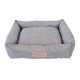 MPETS Panier coussin Oleron L - Gris clair - Pour chien