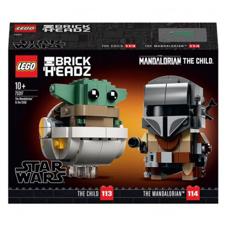 LEGO® BrickHeadz™ Star Wars™ 75317 Le Mandalorien et l'Enfant