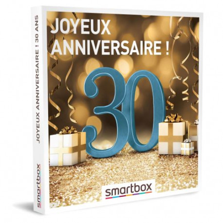 Coffret cadeau Smartbox Joyeux anniversaire ! 30 ans
