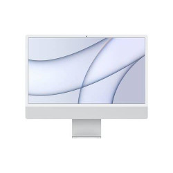 Apple iMac 24" 256 Go SSD 8 Go RAM Puce M1 CPU 8 cœurs GPU 8 cœurs Argent Nouveau