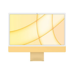 Apple iMac 24" 512 Go SSD 8 Go RAM Puce M1 CPU 8 cœurs GPU 8 cœurs Jaune Nouveau