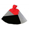 Veste Vélo réfléchissante réversible Urban Circus Cape Noire et Rouge Taille 2