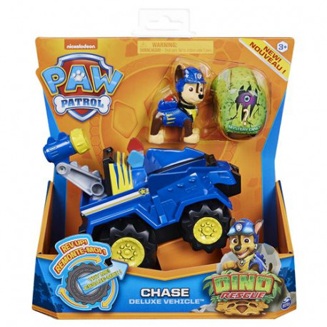 Véhicule Paw Patrol Dino Rescue avec figurine Chase