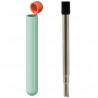 Paille Inox Lund London Skittle Vert Menthe et Rouge