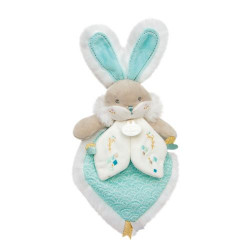 Peluche Doudou et Compagnie Lapin de Sucre Vert amande