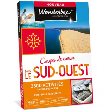 Coffret cadeau Wonderbox Coups de cœur dans le Sud-Ouest