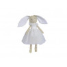 Personnage en peluche Nicotoy Ballerine Lapin Robe Blanche 33 cm