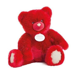 Ours en peluche Doudou et Compagnie Collection 60 cm Rubis