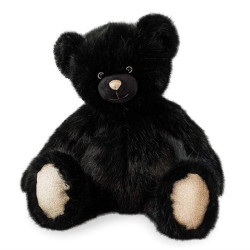 Ours en peluche Doudou et Compagnie Collection 60 cm Noir