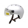 Casque de vélo urbain avec visière Kask 4 aérations Taille L Argent Mat