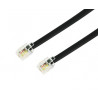 Câble RJ11 mâle ver RJ11 mâle Temium 5m Noir