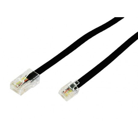 Câble Ethernet RJ-11 vers Ethernet RJ-45 Temium 3 m Noir