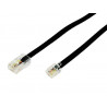 Câble Ethernet RJ-11 vers Ethernet RJ-45 Temium 3 m Noir