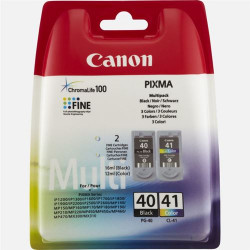 Multipack de cartouches d'encre Noir + Couleur Canon PG-40/CL-41