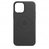 Coque en cuir Apple MagSafe pour iPhone 12 Pro Max Noir