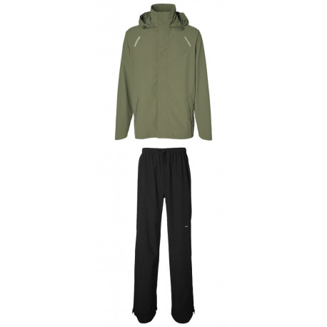 Ensemble de pluie unisexe Basil Hoga Taille M Vert et Noir
