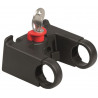 Fixation cintre avec serrure et colliers 26 et 31,8 mm KlickFix Noir