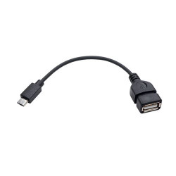Adaptateur USB Type A vers Micro USB Temium 10 cm Noir