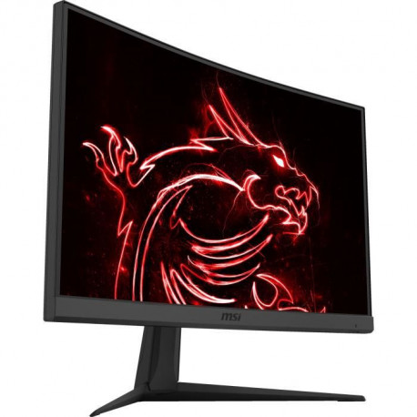 Ecran PC Gamer Incurvé - MSI Optix G24C6 - 23,6 FHD - Dalle VA - 1ms - 144Hz - FreeSync Premium - DisplayPort / HDMI