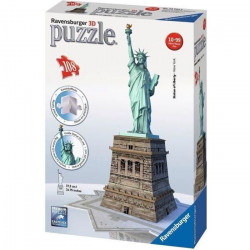 Puzzle 3D Statue de la Liberté - Ravensburger - Monument 108 pieces - sans colle - Des 8 ans
