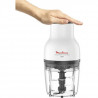 MOULINEX DJ520110 Moulinette Essential, Hachoir 300 W, Bol 400 ml, 4 lames en acier inoxydable, Mini mixeur viande, Découpe l…