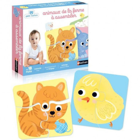 NATHAN - 4 Animaux de la Ferme a Assembler