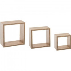 Lot de 3 étageres Fixy cube - Chene naturel