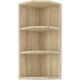 Meuble haut étageres largeur - Décor chene sonoma - L 30 x P 30 x H 72 cm
