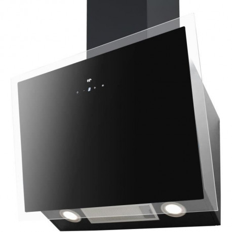 Hotte décorative murale CONTINENTAL EDISON CEH6052FULLB1 60 cm - Verre noir