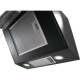Hotte décorative murale CONTINENTAL EDISON CEH6052FULLB1 60 cm - Verre noir