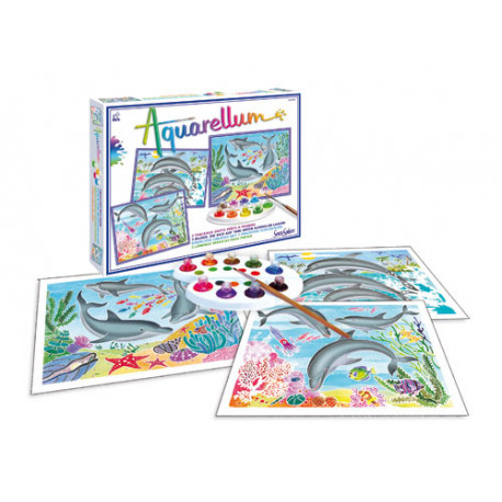 Sentosphère Aquarellum "Dauphins"