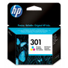Cartouche d'encre HP 301 Cyan, Magenta, Jaune