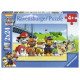 Puzzles 2 x 24 pièces Ravensburger Chiens héroïques Pat Patrouille