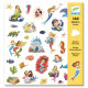 4 Planches de 160 stickers Djeco Sirènes
