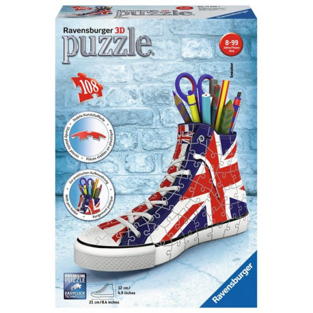 Puzzle Ravensburger 3D Sneaker Union Jack