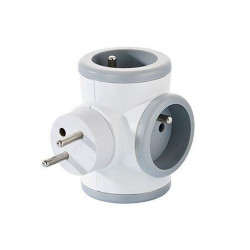 Triplite rotative Watt&Co 3 x 16 A Gris