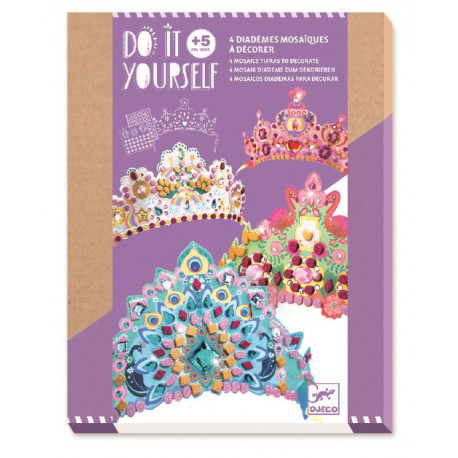 Kit créatif Djeco Diadèmes mosaïques à décorer