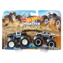 Set de 2 Véhicules Hot Wheels Monster Trucks Modèle aléatoire