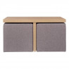 Set Table basse et 4 poufs - SCUDO